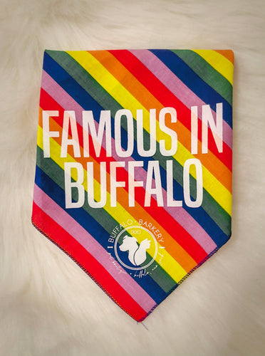 Famous in Buffalo Rainbow Bandana