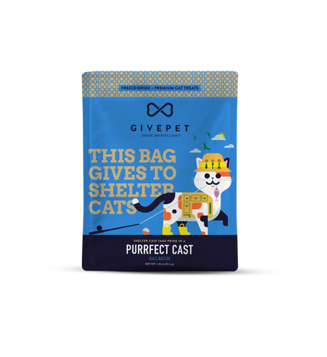 GivePet Purrfect Cast Salmon Cat Treats