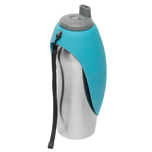 Messy Mutts Stainless W/Silicone Travel Water Bottle