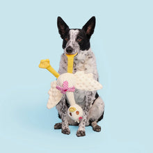 Load image into Gallery viewer, BARK Farmer's Barket Gingham Goose Plush Dog Toy XL