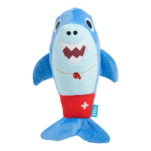 Load image into Gallery viewer, Bark Pool Shark Shane Plush Dog Toy