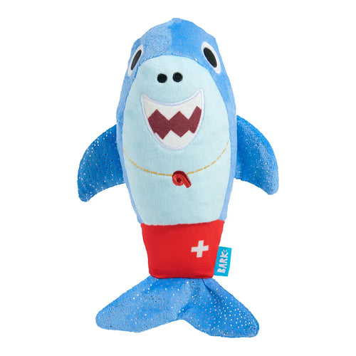 Bark Pool Shark Shane Plush Dog Toy