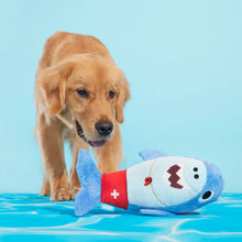 Load image into Gallery viewer, Bark Pool Shark Shane Plush Dog Toy