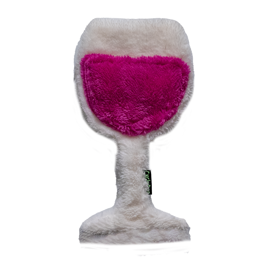 Duraplush Wine Glass Dog Toy