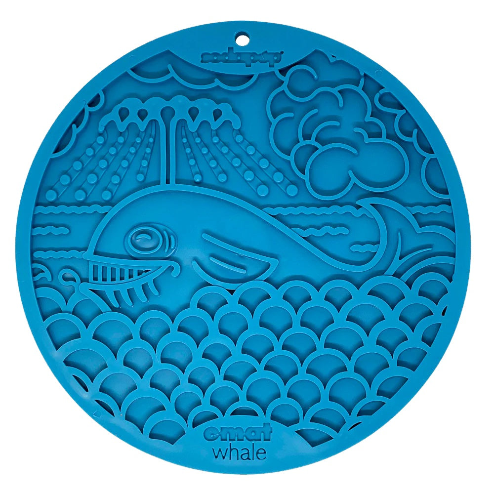 SodaPup Whale Design Emat Enrichment Lick Mat with Suction Cups