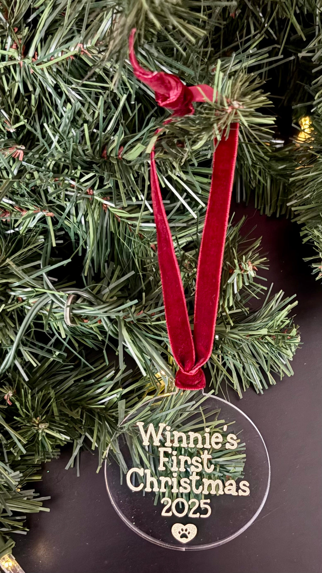 Custom First Christmas Ornament