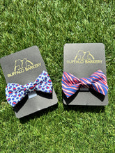 Load image into Gallery viewer, Red, White &amp; Blue Bow Ties