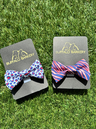 Red, White & Blue Bow Ties