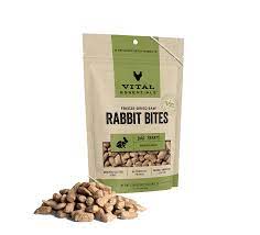 Vital Essentials Rabbit Bites Freeze-Dried  Grain Free Dog Treats
