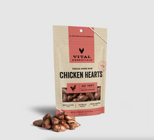Load image into Gallery viewer, Vital Essentials Chicken Hearts Freeze-Dried Grain Free Treats