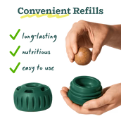 Load image into Gallery viewer, Hand holding a green garden hose nozzle with a transparent background