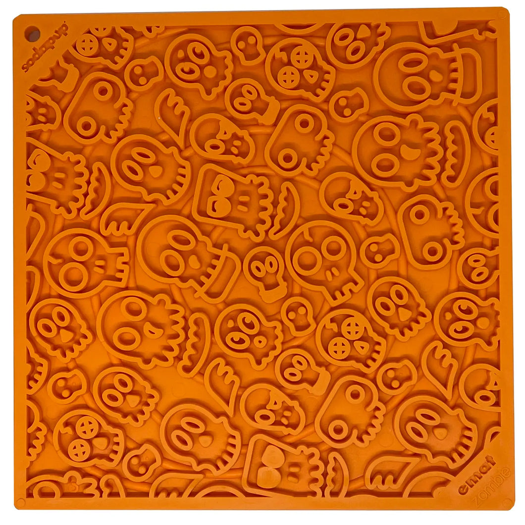Zombie Halloween Emat Enrichment Licking Mat