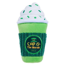Load image into Gallery viewer, Bark Cup O' the Mornin' Coffee St. Patrick's Day Dog Toy