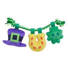 Load image into Gallery viewer, Bark Tuggy Charms St. Patrick's Day Plush Dog Toy