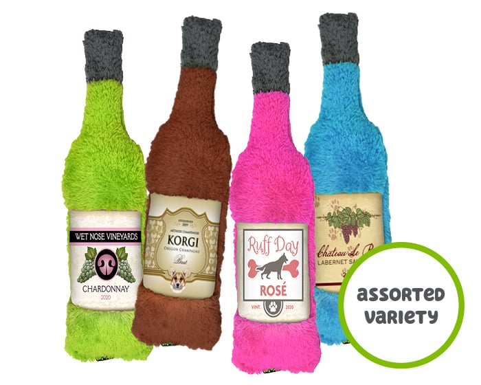 Duraplush Wine Bottle Dog Toy – Buffalo Barkery