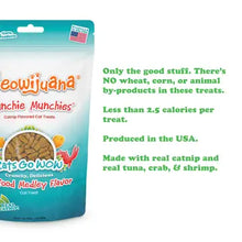 Load image into Gallery viewer, Meowijuana Crunchie Munchie Seafood Medley Cat Treat