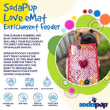 SodaPup Heart Design "LOVE" Emat Enrichment Lick Mat