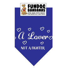 Load image into Gallery viewer, A Lover Not a Fighter Bandana
