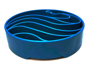 SodaPup Wave Design Ebowl Enrichment Slow Feeder Bowl for Dogs