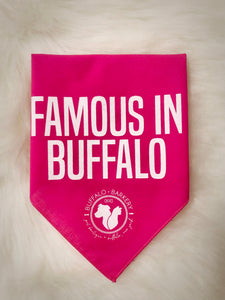 Famous in Buffalo Hot Pink Bandana