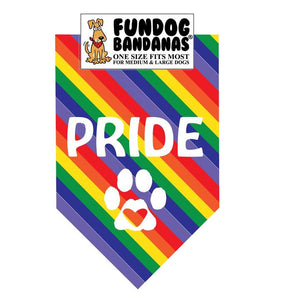 PRIDE Paw Print Bandana