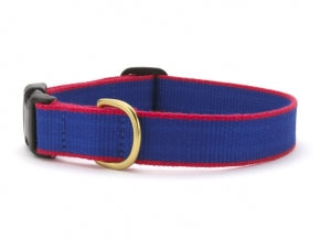 Green Market Blue with Red Dog Collar