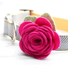 Load image into Gallery viewer, Dog Collar Rose Flower