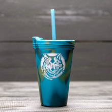 Load image into Gallery viewer, Wilderdog 16 oz Silipint Pint Glass with Lid &amp; Straw